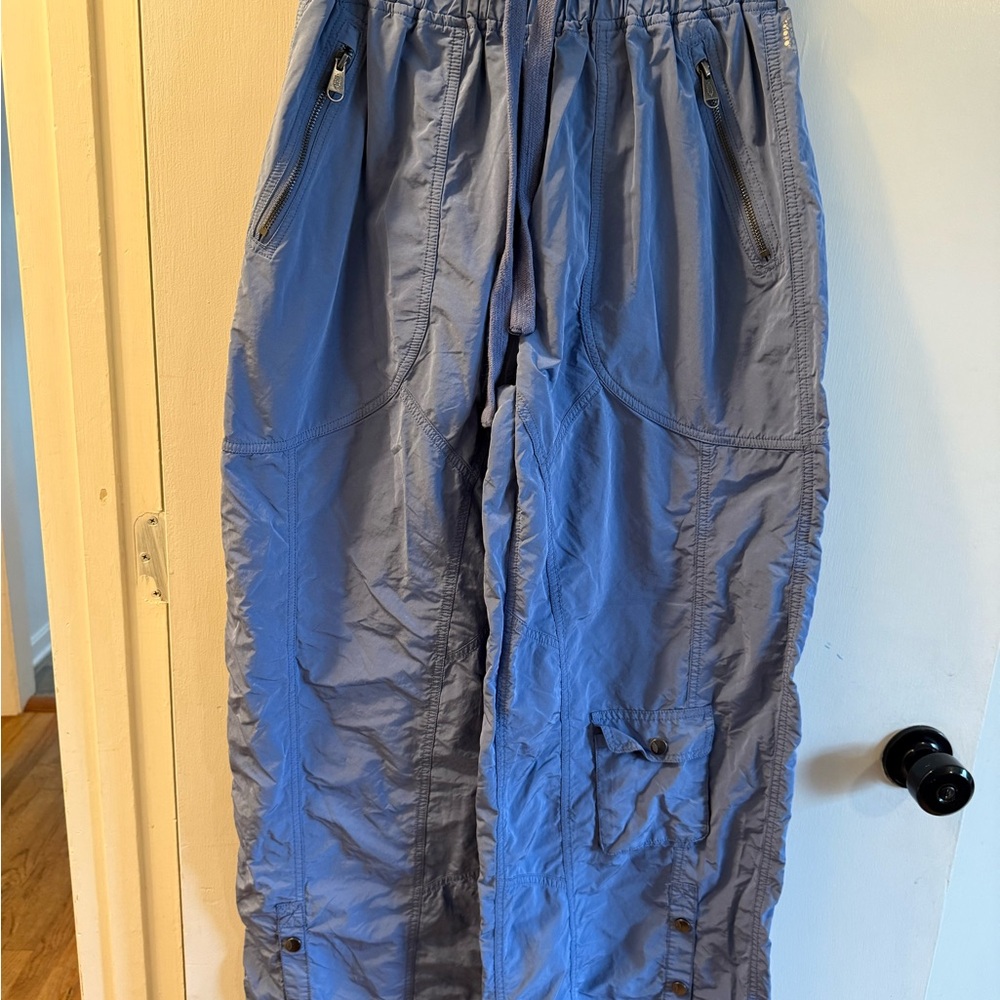 Free people Lightweight Blue Cargo Pants